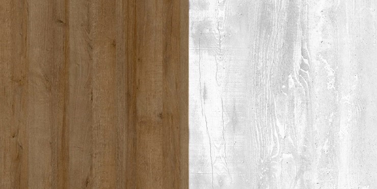 Шкаф угловой Пайн, ПП6, Дуб Крафт/Бетон Пайн в Уссурийске - изображение 2