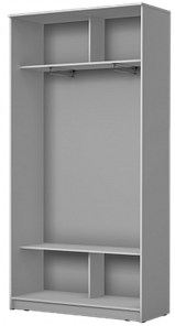 Шкаф 2-х дверный 2400х1200х420 Хит-24-4-12/2-88, Матовое стекло, Белый во Владивостоке - предосмотр 1