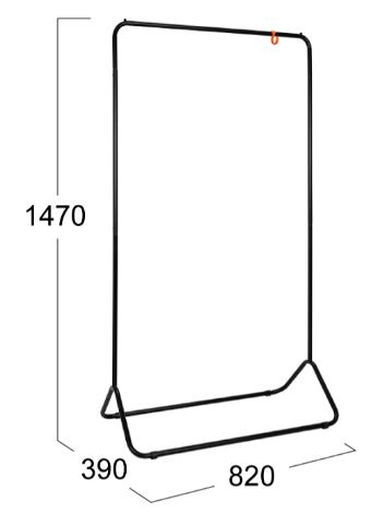 Гардеробная вешалка Радуга 3-ВНП 391 Черный в Артеме - изображение 1