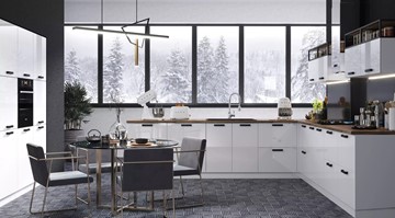 Модульный кухонный гарнитур Аляска, цвет Серый лед/Серый лед в Артеме - предосмотр 2