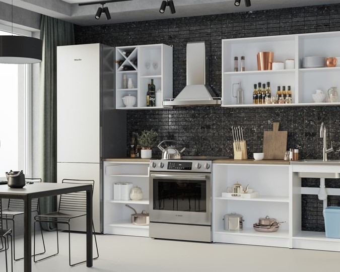 Кухонный гарнитур Милана 1,9 м (Белый) в Артеме - изображение 1