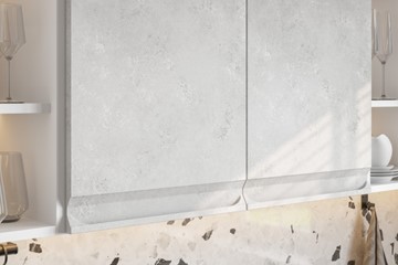 Модульный гарнитур Вельвет, бетон графит/бетон снежный в Находке - предосмотр 4