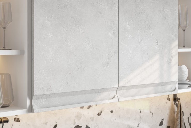 Модульный гарнитур Вельвет, бетон графит/бетон снежный в Артеме - изображение 4