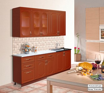 Гарнитур кухонный Классика 2000, цвет Итальянский орех во Владивостоке - предосмотр