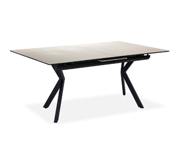 Кухонный раздвижной стол Бордо 2CX 160х90 (Oxide Avorio/Графит) в Артеме