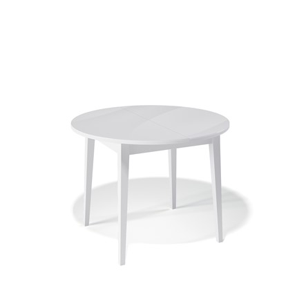 Стол раздвижной Kenner 1000M (Белый/Стекло белое сатин) в Артеме - изображение