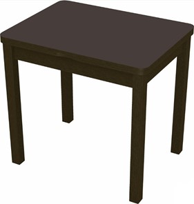 Кухонный раскладной стол Бари дерево №8 (стекло коричневое/венге) в Артеме - предосмотр