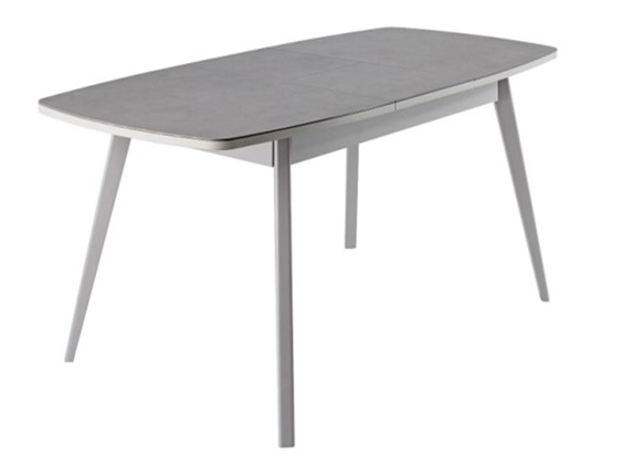 Кухонный стол раздвижной Артктур, Керамика, grigio серый, 51 диагональные массив серый в Находке - изображение