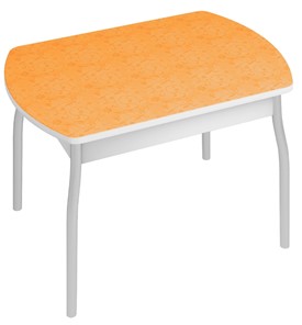 Стол обеденный Орфей-6, Оранжевые цветы в Находке