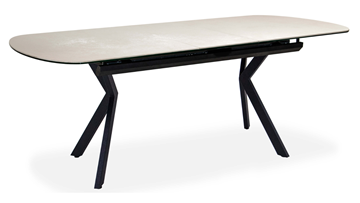 Обеденный раздвижной стол Шамони 3CX 180х95 (Oxide Avorio/Графит) в Артеме - предосмотр 1