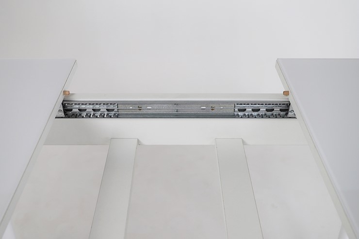 Кухонный раскладной стол Хоста, опоры массив цилиндрический, Белый в Уссурийске - изображение 3