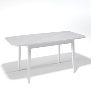 Кухонный раздвижной стол Kenner 1200M (Белый/Стекло белое глянец) во Владивостоке - предосмотр 1