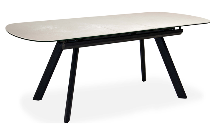 Кухонный стол раздвижной Шамони 2CQ 160х90 (Oxide Avorio/Графит) в Находке - изображение 1