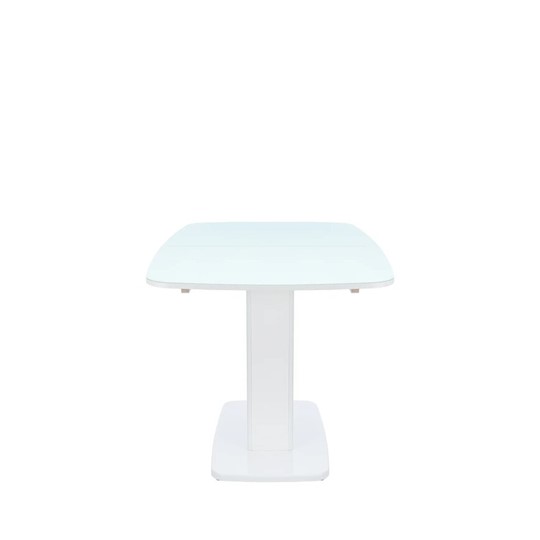 Кухонный стол раздвижной Leset Денвер 1Р (Белый лак/стекло глянцевое белое) во Владивостоке - изображение 4