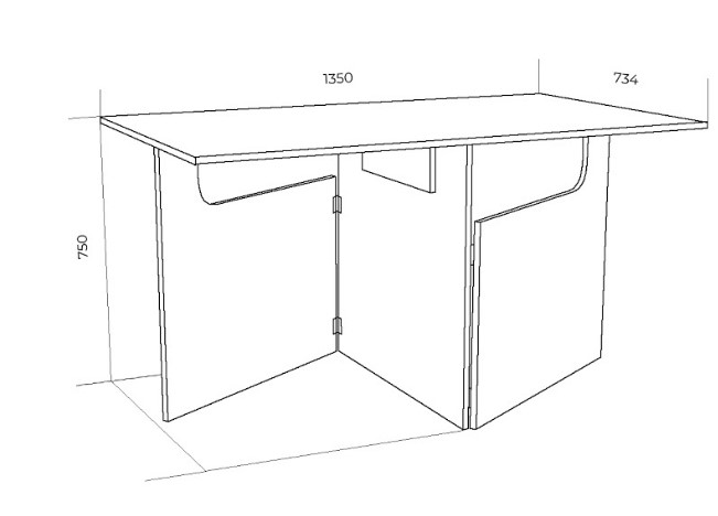 Кухонный стол раскладной ХИТ -СО-6, Белая шагрень во Владивостоке - изображение 1