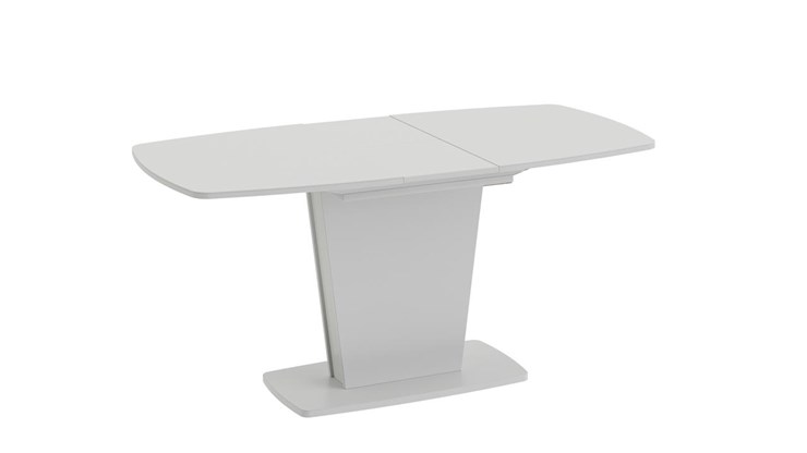 Стол раздвижной Честер тип 2, цвет Белый/Стекло белый глянец в Уссурийске - изображение 1