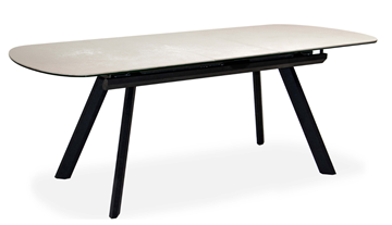 Кухонный стол раздвижной Шамони 3CQ 180х95 (Oxide Avorio/Графит) в Артеме - предосмотр 1