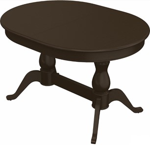 Обеденный раздвижной стол Фабрицио-2 исп. Овал 1600, Тон 7 (Морилка/Эмаль) в Артеме