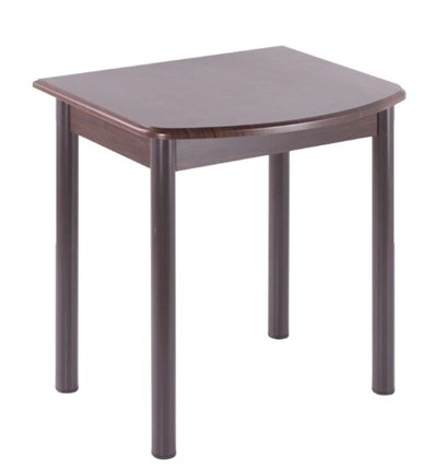 Пристенный стол НСПГ-01 МДФ, венге/венге/38 прямые трубки крашеные коричневый в Артеме - изображение