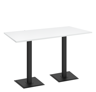 Обеденный стол SHT-TU5-BS1/Н110 (2 шт.)/ТT 120/80 (черный/белый шагрень) в Находке