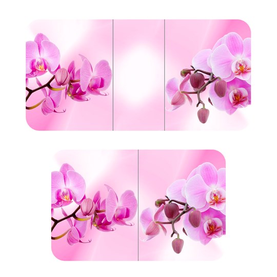 Кухонный раскладной стол ПГ-02СТФ белое/орхидея/крашенные фигурные в Артеме - изображение 2