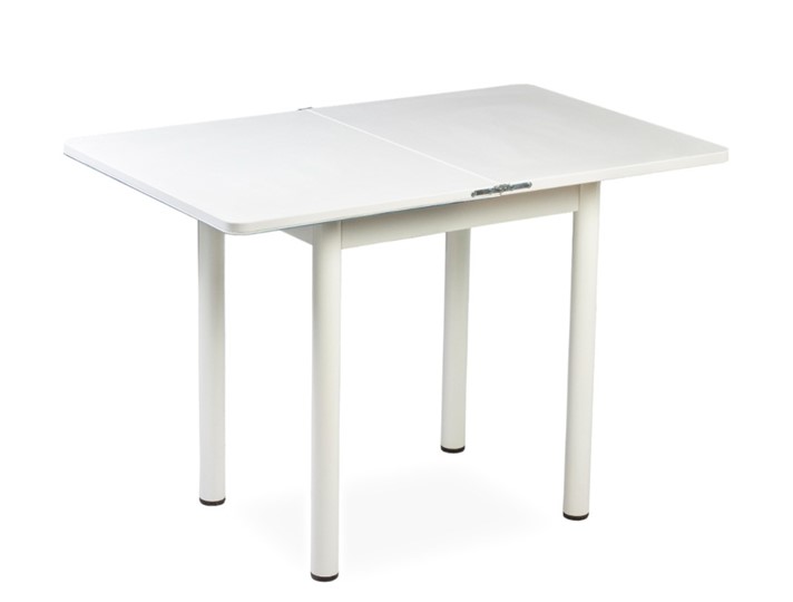 Кухонный пристенный стол СПА-01 СТФ, белый/фотопечать ромашки/опоры прямые белые в Артеме - изображение 1
