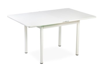 Кухонный пристенный стол СПА-07 СТФ, белый/фотопечать ромашки/опоры прямые белый в Находке - предосмотр 1