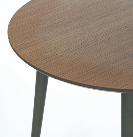 Кухонный раздвижной круглый стол Орех темный д. 90 см МДФ в Артеме - изображение 6