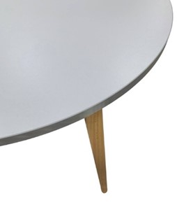 Кухонный раздвижной круглый стол Серый камень 90*90 см ЛДСП в Артеме - предосмотр 8