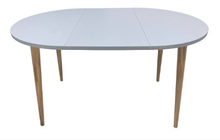 Кухонный раздвижной круглый стол Серый камень 90*90 см ЛДСП в Артеме - изображение 9