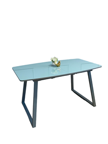 Кухонный стол раздвижной AZ1400 (серый/стекло серое глянец) во Владивостоке - предосмотр
