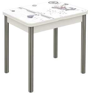 Кухонный раздвижной стол Бари дерево №8 (Exclusive h174/белый) в Артеме