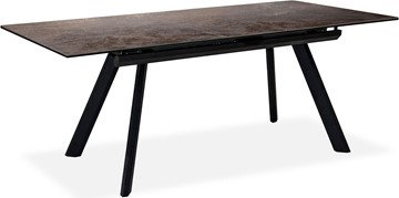 Кухонный раздвижной стол Бордо 3CQ 180х95 (Oxide Moro/Графит) в Артеме - предосмотр 1