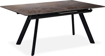 Кухонный раздвижной стол Бордо 3CQ 180х95 (Oxide Moro/Графит) в Артеме - предосмотр