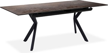 Кухонный раскладной стол Бордо 3CX 180х95 (Oxide Moro/Графит) в Артеме - предосмотр 1