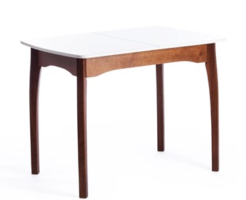 Обеденный раздвижной стол Caterina, бук/мдф, 100+30x70x75, коричневый, белый арт.15856 во Владивостоке - предосмотр 3