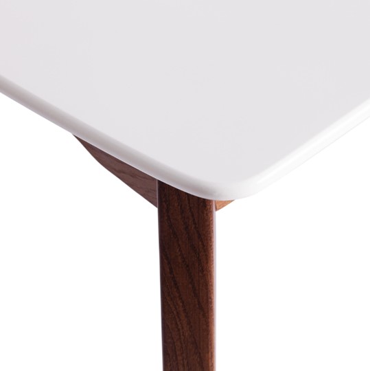 Обеденный раздвижной стол Caterina, бук/мдф, 100+30x70x75, коричневый, белый арт.15856 во Владивостоке - изображение 8