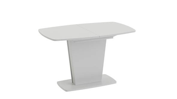 Стол раздвижной Честер тип 2, цвет Белый/Стекло белый глянец в Артеме - изображение