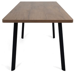 Кухонный стол раздвижной Дали-2L(ноги черные, дуб табако) в Артеме - предосмотр 4