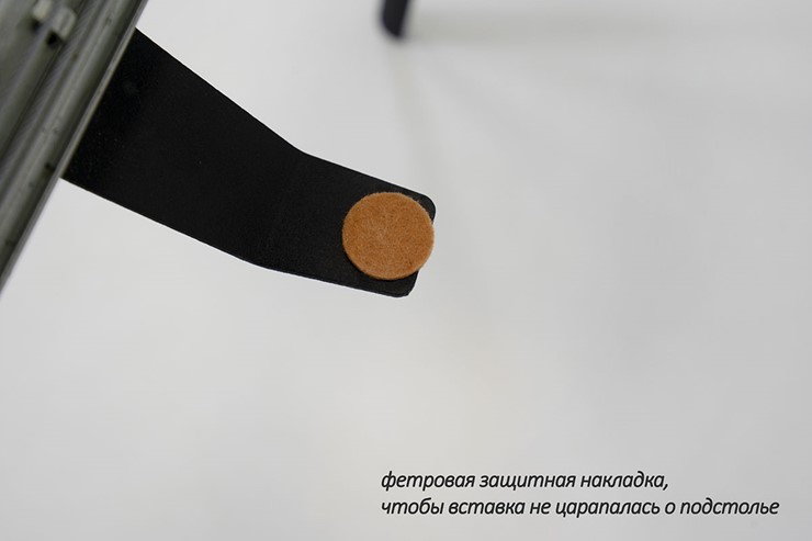 Раздвижной стол Дали-1L(ноги черные, дуб табако) во Владивостоке - изображение 6