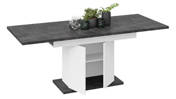 Кухонный раздвижной стол Детройт тип 1 (Белый/Ателье темный) в Артеме - предосмотр 2