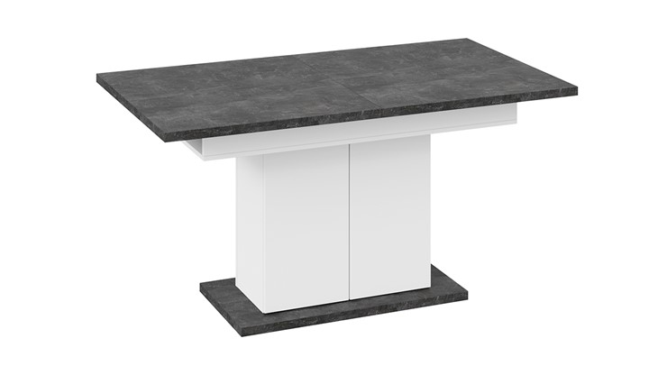 Кухонный раздвижной стол Детройт тип 1 (Белый/Ателье темный) в Артеме - изображение 3