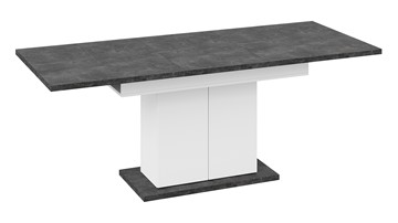 Кухонный раздвижной стол Детройт тип 1 (Белый/Ателье темный) в Артеме - предосмотр 4
