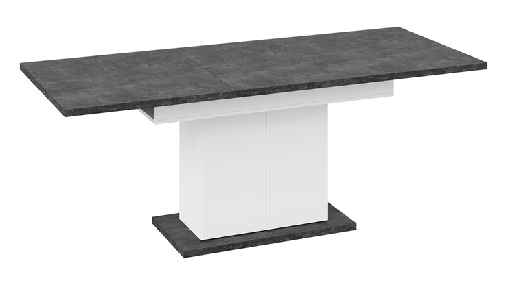 Кухонный раздвижной стол Детройт тип 1 (Белый/Ателье темный) в Артеме - изображение 4