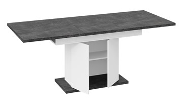 Кухонный раздвижной стол Детройт тип 1 (Белый/Ателье темный) в Артеме - предосмотр 5