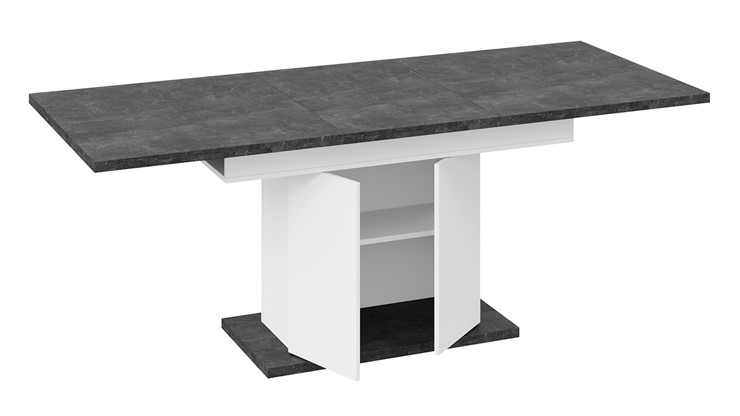 Кухонный раздвижной стол Детройт тип 1 (Белый/Ателье темный) в Артеме - изображение 5