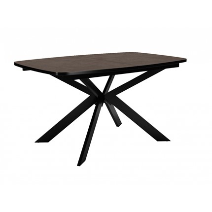 Кухонный стол раскладной Dikline B140 Хромикс бронза/опоры черные в Артеме - изображение