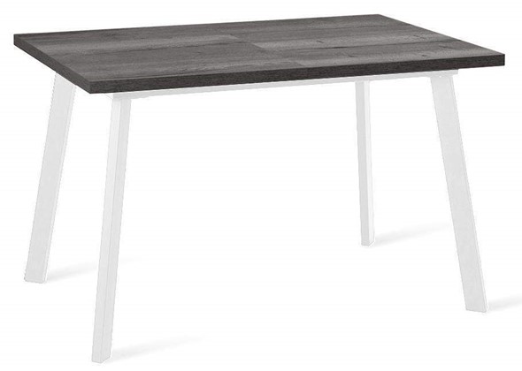 Кухонный стол раздвижной Dikline HB120 Сосна Пасадена/ножки белые в Уссурийске - изображение