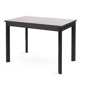 Маленький кухонный стол Dikline L110 Хромикс белый/ножки черные в Уссурийске