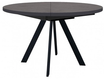 Кухонный стол раздвижной Dikline RD120 Хромикс бронза/ножки черные в Артеме - предосмотр